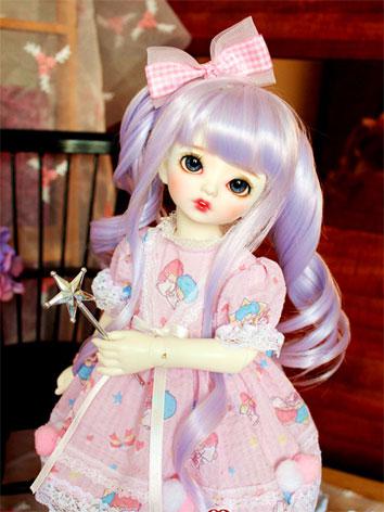 Bjd Clothes 1/4 Girl Pink Lace Dress for MSD Ball-jointed Doll