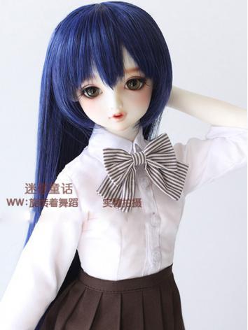 BJD Girl Blue Hair 1/3 1/4 1/6 Wig for SD/MSD/YSD Size Ball-jointed Doll