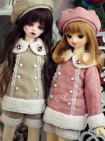 【Limited Item】BJD Clothes 1/4 Boy/Girl Baby Warm Suit for MSD Ball-jointed Doll