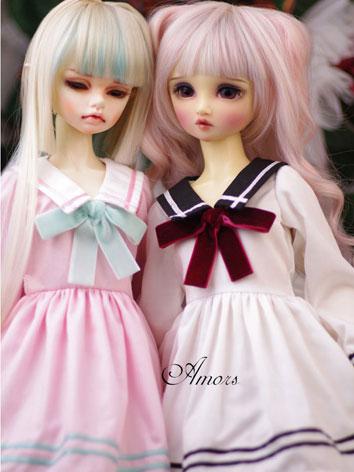 【Limited Item】BJD Clothes 1/3 1/4 1/6 Girl Sailor Dress for SD/MSD/YSD Ball-jointed Doll