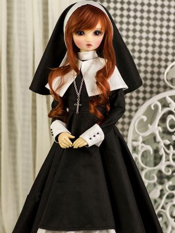 【Limited Item】BJD Clothes 1/3 1/4 1/6 Girl Black Sister Dress for SD/MSD/YSD Ball-jointed Doll