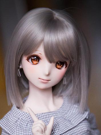 8-9inch 1/3 Girl Flaxen/Gray Hair Wig CW-13 for SD Size Ball-jointed Doll