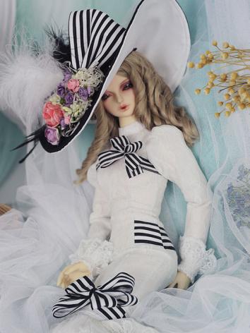 Bjd Clothes Classical Girl White Dress 【My Fair Lady】 for SD16/SD13/SD10 Ball-jointed Doll