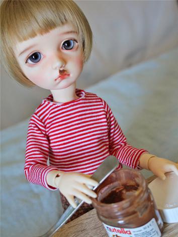 BJD Clothes 1/6 1/4 Girl/Boy Stripe T-Shirt for MSD/YSD Ball-jointed Doll