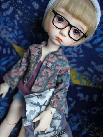 BJD Clothes 1/6 1/4 Girl/Boy Printed Jeans Coat/Vest for MSD/YSD Ball-jointed Doll