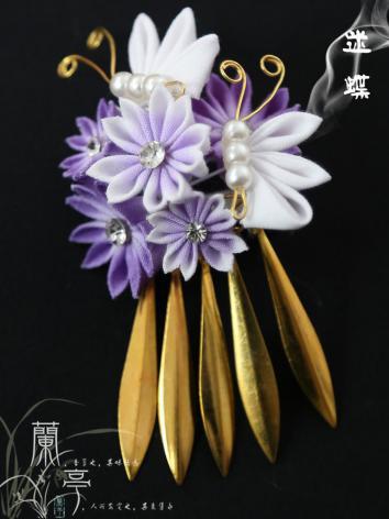 BJD Purple Hairpin Hairpiece[Midie]for SD Ball-jointed doll