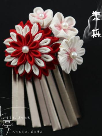 BJD Red Hairpin Hairpiece[Zhuli]for SD Ball-jointed doll