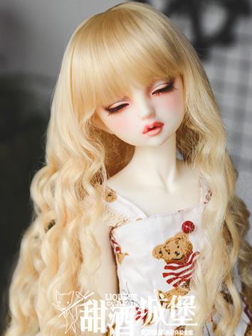 1/3 Wig Gold/Brown Curly Hair Wig for SD Size Ball-jointed Doll