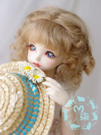 1/3 1/4 Wig Light Brown Hair for SD/MSD Size Ball-jointed Doll