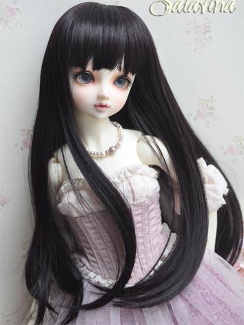 1/3 Wig Girl Black/Brown Hair for SD Size Ball-jointed Doll