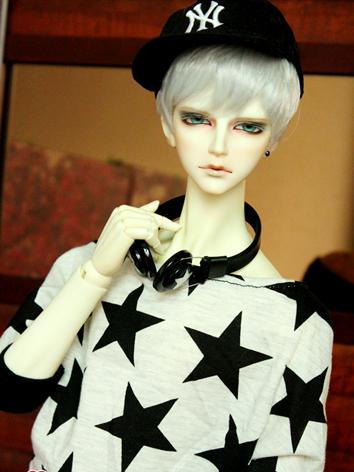 1/3 Clothes Boy Star Printed T-shirt Top for 70cm/SD Ball-jointed Doll