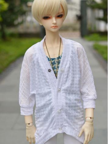 1/3 1/4 70cm Clothes White Elastic Coat A061 for MSD/SD/70cm Size Ball-jointed Doll