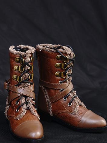 1/3 Shoes Male Brown/Black Short Boots for SD Ball-jointed Doll