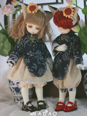 1/6 Clothes Boy/Girl Dark-blue Cat Suit for YSD Ball-jointed Doll