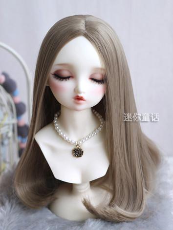 Girl Gold/Light brown Hair 1/3 1/4 1/6 Wig for SD Size Ball-jointed Doll
