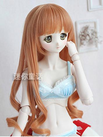 Girl Orange Curly Hair 1/3 1/4 Wig for SD/MSD Size Ball-jointed Doll