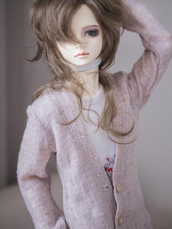 1/6 1/4 1/3 Clothes Pink Cardigan for 70cm/SD/MSD/YSD Ball-jointed Doll