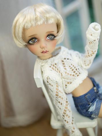 1/6 Clothes Short White Sweater for YSD Ball-jointed Doll
