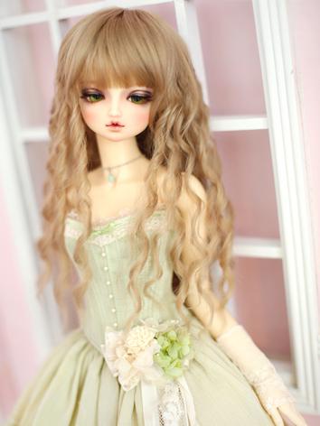 1/3 Wig Sweet Girl Flaxen Curly Hair LPW005 for SD Size Ball-jointed Doll