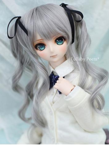 1/3 Wig Sweet Girl Gray Hair LPW033 for SD Size Ball-jointed Doll