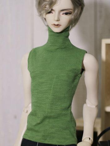 SD17/70CM Clothes Green/White Highneck Sleeveless Top Shirt Boy for SD17/70CM Ball-jointed Doll