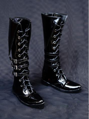 1/3 1/4 Shoes Male Black High Boots for SD/MSD Ball-jointed Doll