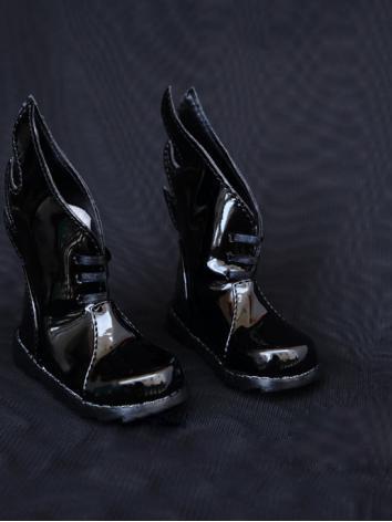 1/3 1/4 Shoes Male Black Short Boots for SD/MSD Ball-jointed Doll