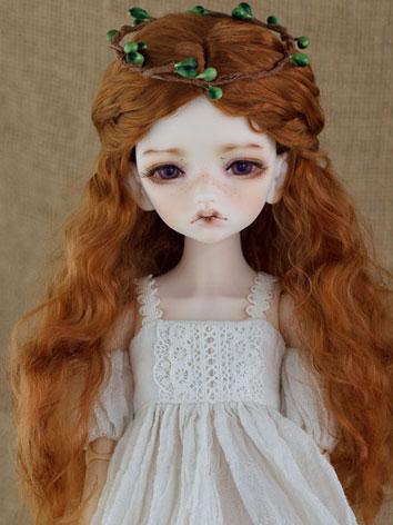 BJD Wig Female Carrot Curly HAIR Wig for SD/MSD/YSD Size Ball-jointed Doll