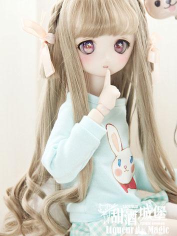 1/4 Wig Sweet Long Curly Hair for MSD Size Ball-jointed Doll