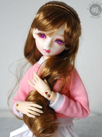 BJD Wig Girl Sweet Curly Hair Wig for SD/MSD/YSD Size Ball-jointed Doll