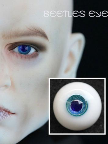 Nice Blue Iris&DeepBlue Pupil 12mm Glass Eyes for BJD AOD DD Volks Luts Doll 