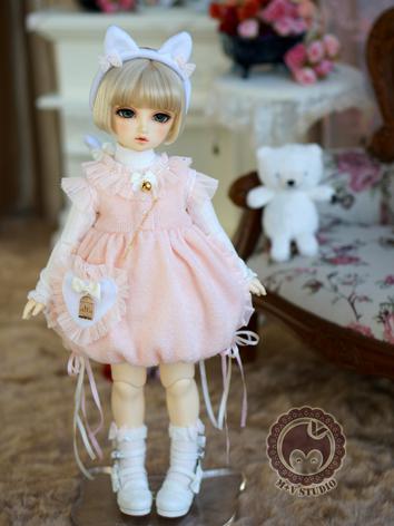 1/3 DSD Clothes Girl Retro Dress for DSD/SD10 Size Ball-jointed Doll