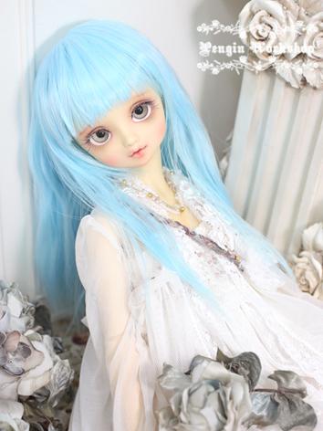 Girl Gold/Blue Hair 1/3 Wig for SD Size Ball-jointed Doll