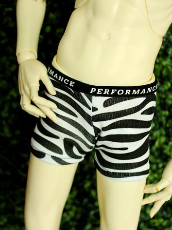 1/3 1/4 70cm Clothes Boy Underpants Zebra Printed Panties for 70cm/SD/MSD Ball-jointed Doll