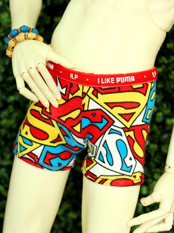 1/3 1/4 70cm Clothes Boy Underpants Superman Printed Panties for 70cm/SD/MSD Ball-jointed Doll