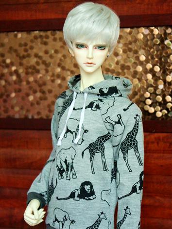 1/3 1/4 1/6 70cm Clothes Boy/Girl Printed T-shirt Hoodies Top for 70cm/SD/MSD/YSD Ball-jointed Doll