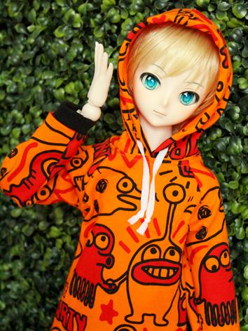 1/3 1/4 1/6 70cm Clothes Boy/Girl Printed T-shirt Hoodies Top for 70cm/SD/MSD/YSD Ball-jointed Doll