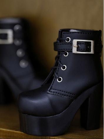 1/3 1/4 Black Girl High-heeled Shoes for SD/MSD Ball-jointed Doll