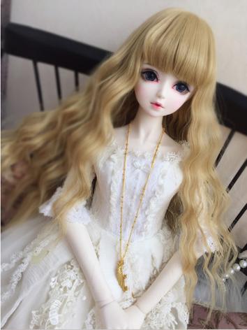 1/3 1/4 Wig Girl Curly Hair for SD/MSD Size Ball-jointed Doll