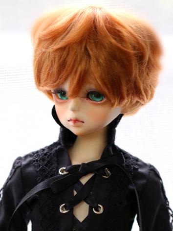 BJD 1/3 1/4 Wig Brown Short Curly Hair for SD/MSD Size Doll Ball-jointed doll