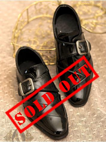 【Limited Edition】Bjd Shoes Boy 1/3 size Bright black leather shoes SH31017 for SD Size Ball-jointed Doll
