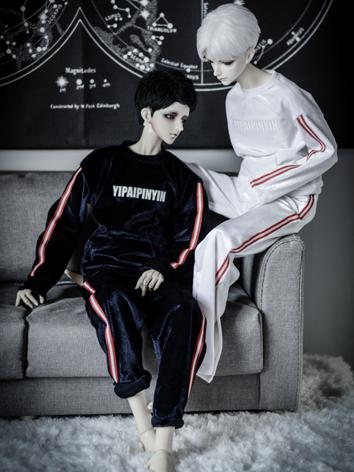 1/3 1/4 70cm Clothes White/Blue Sports Suit A202 for MSD/SD/70cm Size Ball-jointed Doll