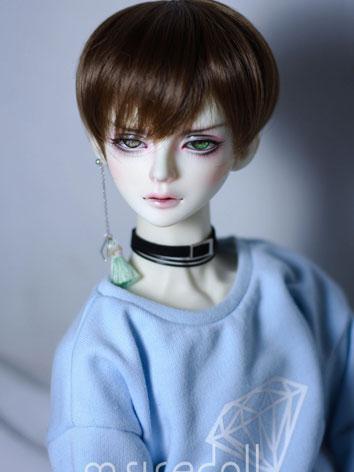 BJD Wig Boy Brown/Gold/Pink Short Hair Wig for SD/MSD/YSD Size Ball-jointed Doll