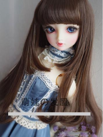 1/3 1/4 Wig Girl Coffee/Black/White/Black/Pink/Purple Hair for SD/MSD Size Ball-jointed Doll