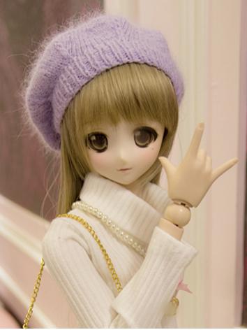 Bjd Hat Girl Purple/Pink Kniting Hat for SD/DD Ball-jointed Doll