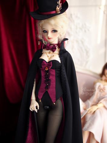 1/3 Clothes BJD Girl Black/White Suit for SD Ball-jointed Doll