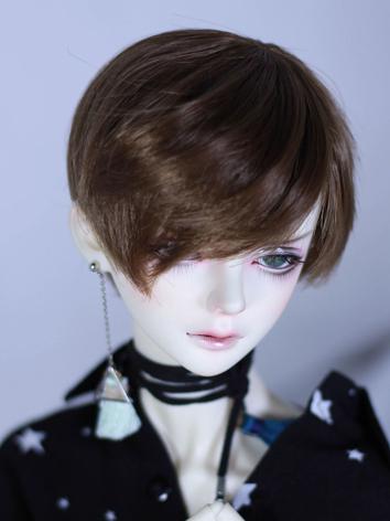 BJD Wig Boy Brown/Gold/Pink/Gray Short Hair Wig for SD Size Ball-jointed Doll