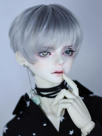 BJD Wig Boy Black/Gold/Silver Gray Short Hair Wig for SD Size Ball-jointed Doll