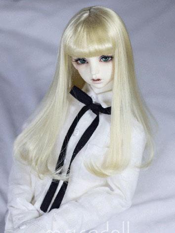 BJD Wig Girl Black/Gold Hair Wig for SD/MSD Size Ball-jointed Doll
