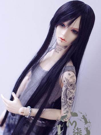 BJD Wig Boy/Girl Black Changeable Wig for SD/70cm Size Ball-jointed Doll